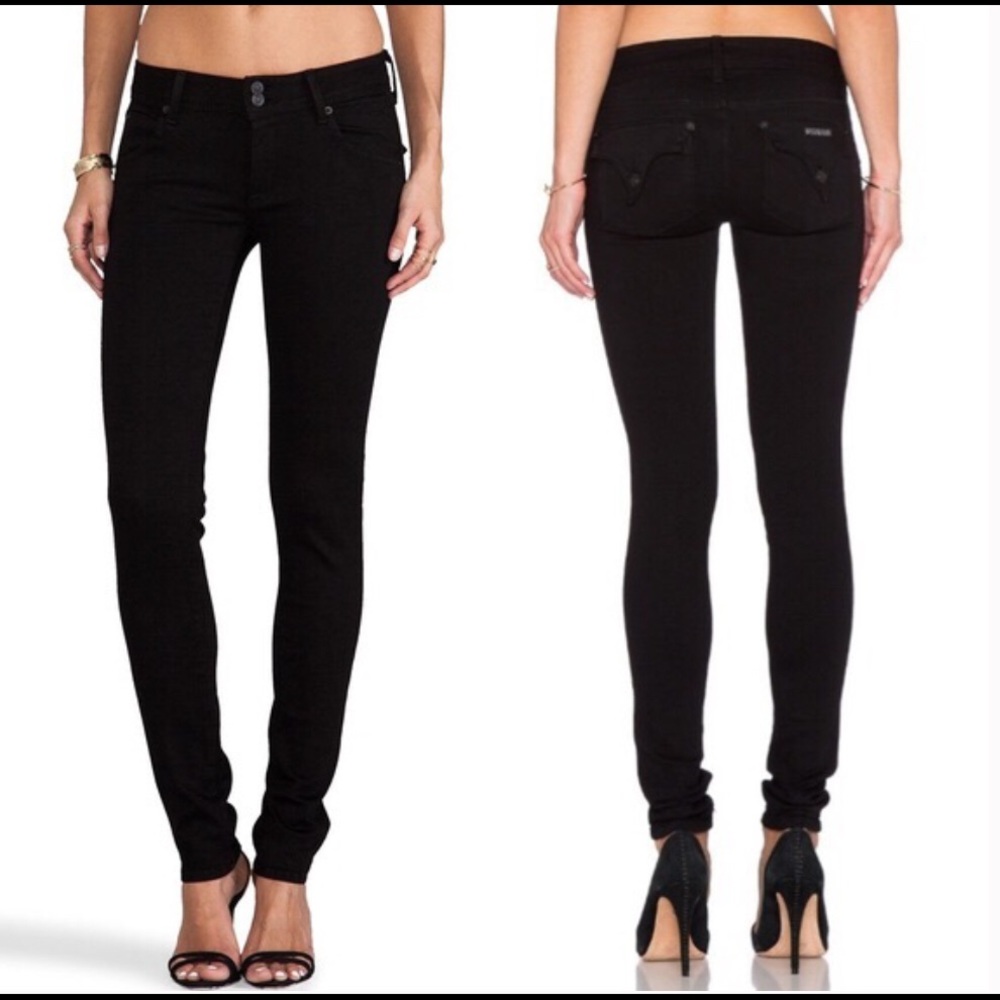 HUDSON JEANS BLACK SKINNY JEAN